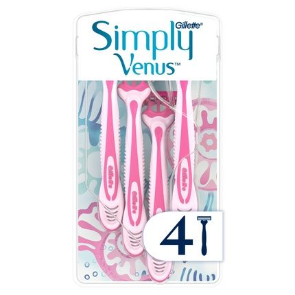 Venus Simply Venus 3 Disposable Scrapers Pinkwhite
