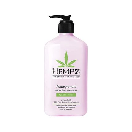 Hempz Pomegranate Herbal Body Moisturizer 17Oz Paraben-Free Anti-Aging Hydrating Lotion For All Skin Types