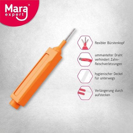 Interdental Brushes Iso 1 Orange For Dental Care - Pack Of 8