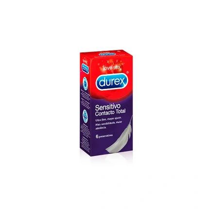 Durex الواقي الذكري Durex إجمالي الاتصال 6 وحدات