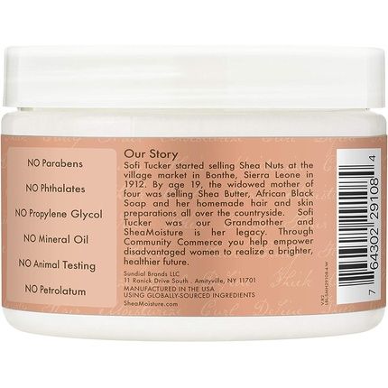 Shea Moisture Coconut And Hibiscus Curl And Shine Hair Masque 12Oz