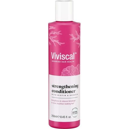 Viviscal Strengthening Conditioner For Naturally Thicker And Fuller Looking Hair With Biotin, Keratin And Marine Collagen 250Ml