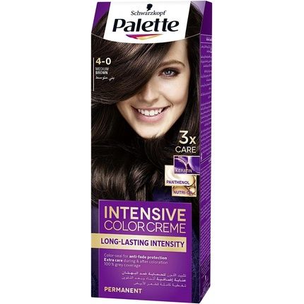 Schwarzkopf Palette Intensive Hair Colour Cream With Liquid Keratin 100Ml - Medium Brown