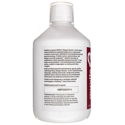 Myvita Collagen Beauty+ Active Liquid 500Ml - Image 3