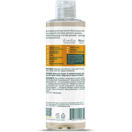 Faith In Nature Natural Jojoba Shampoo Smoothing Vegan Cruelty Free No Sls Or Parabens For Normal To Dry Hair 400Ml - Image 3
