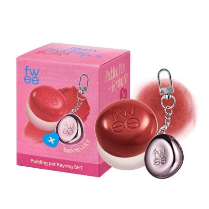 Blurry Pudding Pot Keychain Set Airbrushed Blush And Lip Buildable Pigment