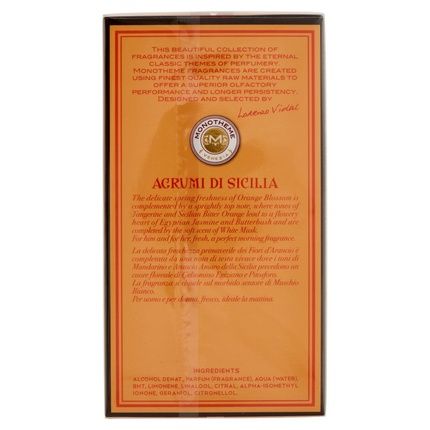 Monotheme Venezia Fine Fragrances Agrumi Di Sicilia Eau De Toilette 100Ml - Image 3
