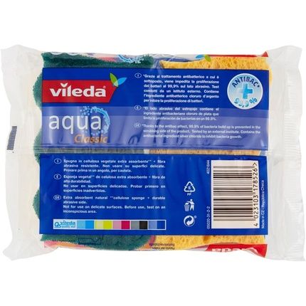 Vileda Aqua Classic Sponge Extra Absorbent [Pack 3 - Image 3