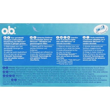 O.B. Swabs Easy Insertion And Reliable Protection