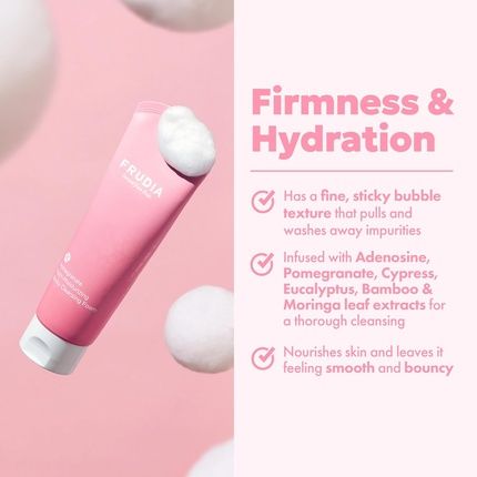 Frudia Pomegranate Nourishing And Hydrating Cleansing Foam With Pomegranate Extract