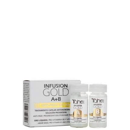 Tahe Botanic Infusion Gold Anti-Frizz System A+B Treatment Anti-Frizz 2X10Ml