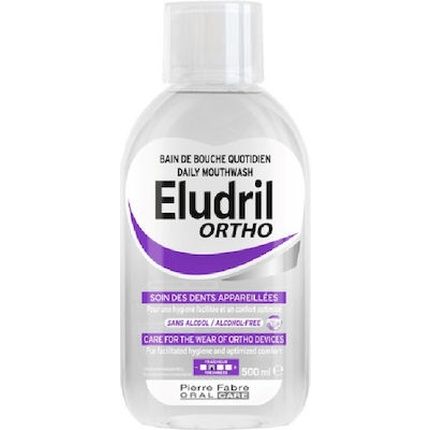 Eludril Elgydium Oral Rinse For Individuals With Orthodontic Appliances, 500Ml