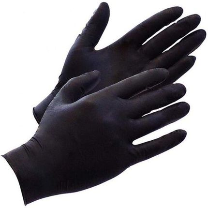 Rimba Black Ninja Latex Disposable Gloves Black - Image 3