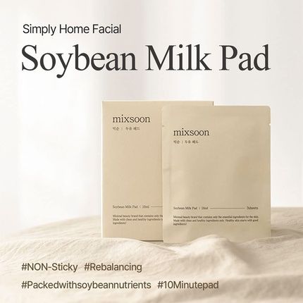 Mixsoon Soybean Milk Pad Ph-Balanced Soothing Sheet Mask For Moisturization And Replenishing Skin Nutrients