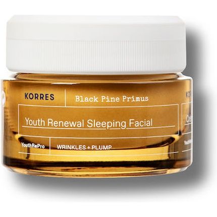 Korres Black Pine Primus Night Cream For Smoothing Wrinkles - 40Ml
