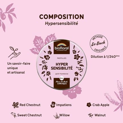 Biofloral Hypersensitivity Organic 165 Tablets For Emotional Sensitivity - Image 3