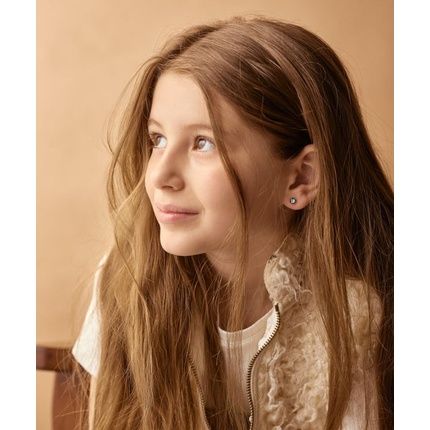 Blomdahl Nickel Free Medical Plastic 6Mm Crystal Stud Earrings - Image 3