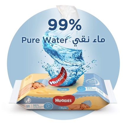 Huggies Pure Triple Wipes