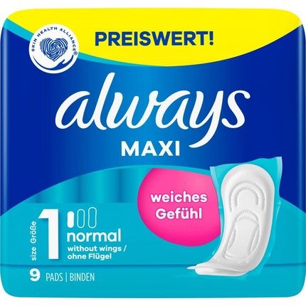 Always Saninapkin Maxi Classic 9Pc Value Pack