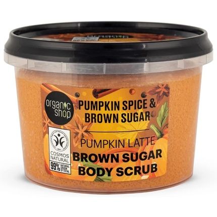 Organic Shop Pumpkin Spice Latte Body Scrub Brown Sugar 250Ml