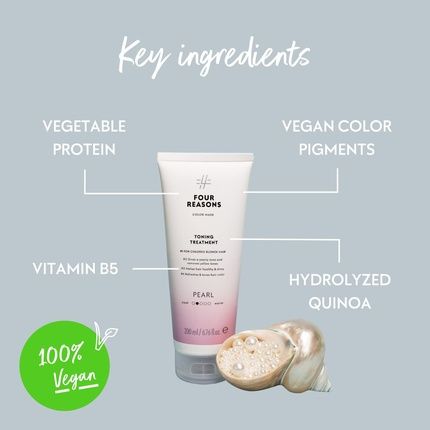 Four Reasons Color Mask Pearl Blond Toning Treatment Colour Depositing Conditioner 200Ml - Image 3