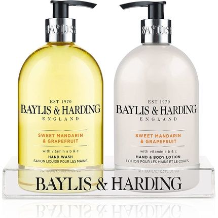 Baylis & Harding Sweet Mandarin & Grapefruit Hand Wash And Lotion Set - Vegan Friendly