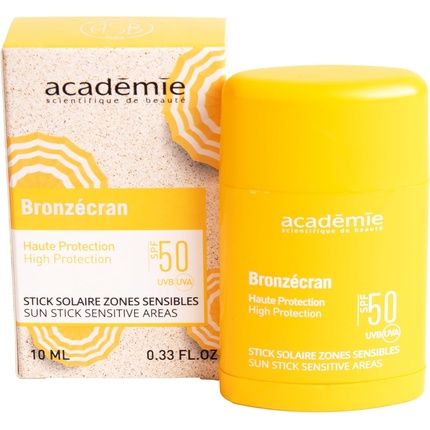 Bronzcran Academy Sun Stick Spf 50 Sensitive Zones High Uva/Uvb Protection