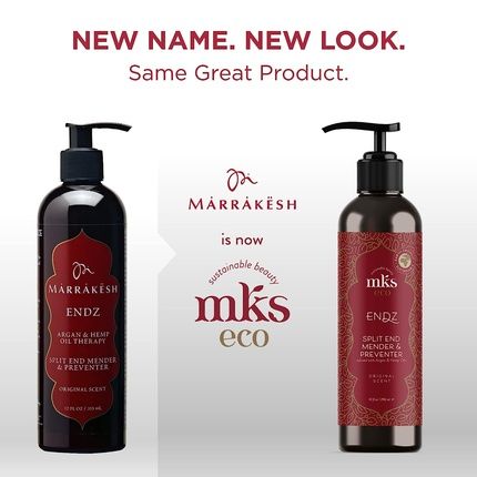 Mks Eco Endz Original Scent Split End Mender & Preventer 10 Fl Oz - Moroccan Argan Oil & Hemp Seed Oil