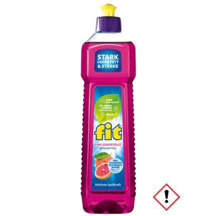 Fit Dish Soap Pink Grapefruit Strong Against Fat And Starch 750Ml