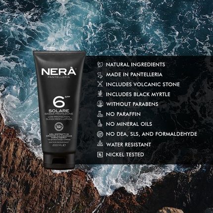 Nera Pantelleria Low Protection Spf 6 Sunscreen Lotion With Uva And Uvb Filters