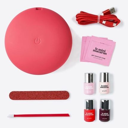 Le Mini Macaron Diy Deluxe Gel Manicure Kit With Led Nail Dryer Lamp