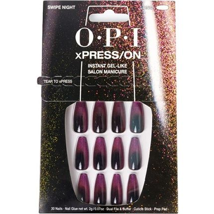 Opi Xpresson Artificial Nails Nail Art Swipe Night 30 Units