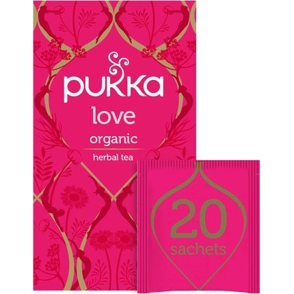 Pukka Organic Love Infusion Rose Chamomile And Lavender Flavor Relaxing