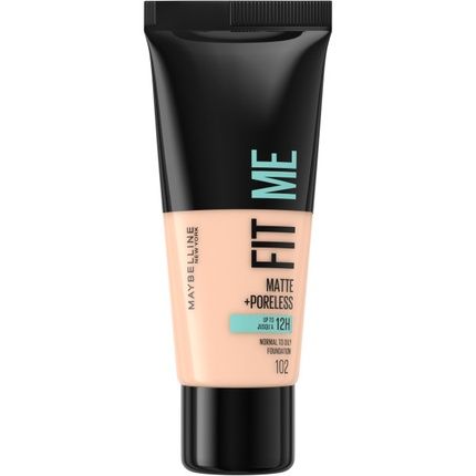 Maybelline Fit Me Matte & Poreless Foundation 102 Fair Ivory 30Ml