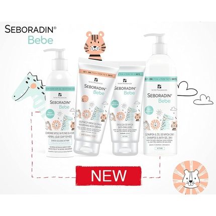 Seboradin Bebe 2-In-1 Shampoo & Washing Gel For Babies And Children