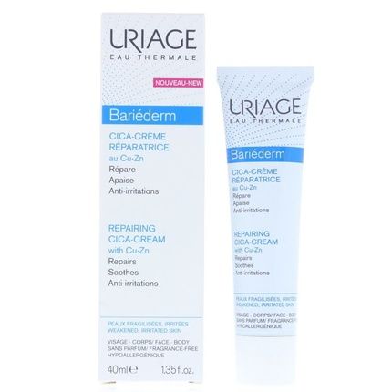 Uriage Baridermcica Cream 40Ml Reparative Cream With Copper And Zinc - Image 3