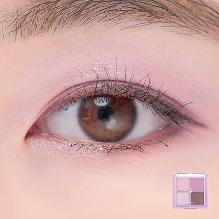 Rom&Nd Better Than Eyes Milk Series 4 Colors Mini Palette W01 Dry Lavender - Image 3