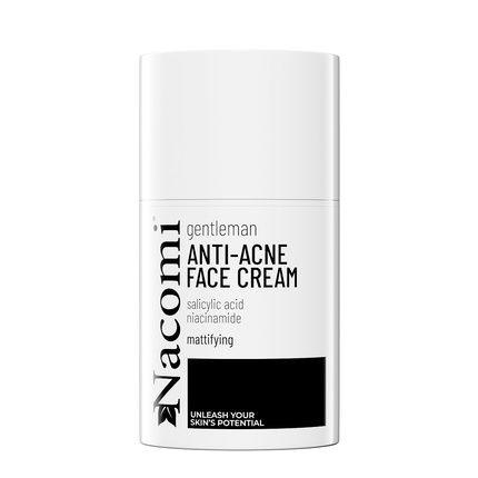 Nacomi Gentleman Mattifying Cream For Acne-Prone Skin With Salicylic Acid, Niacinamide, And Nordic Pine Extract 50Ml