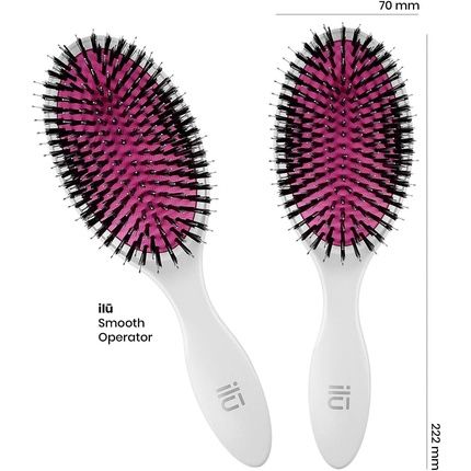 Tb Tools For Beauty Ilu Easy Detangling Hairbrush Oval Smooth Operator