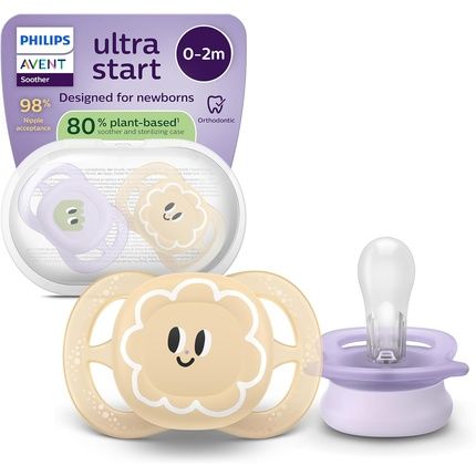 Philips Avent Ultra Start Soothers Orthodontic Design For Newborns