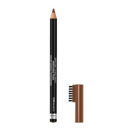 Rimmel Brow This Way Brow Pencil With Brush 006 Brunette 0.25G