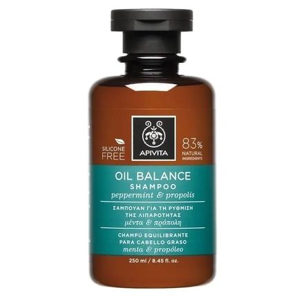 Apivita Oily Balancing Shampoo 250Ml Ideal For Oily Hair