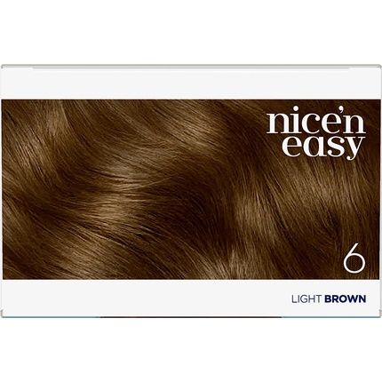 Clairol Nice'N Easy Creme Permanent Hair Dye 6 Light Brown 220G - Image 3