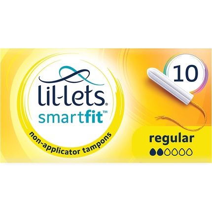 Lil-Lets Non-Applicator Regular Tampons 10 Tampons