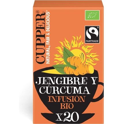Cupper Ginger And Turmeric Infusion 20 Bags