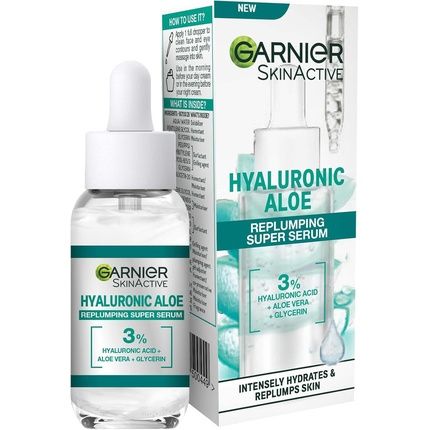 Garnier Skinactive Hyaluronic Aloe Super Serum Replumps And Hydrates Skin