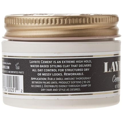 Layrite Deluxe Cement Hair Clay 1.5 Ounce - Image 3