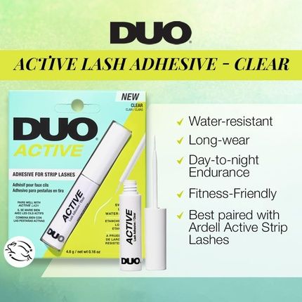 Duo Active Brush On Lash Glue Striplash Adhesive Rapid Dry Dries Clear