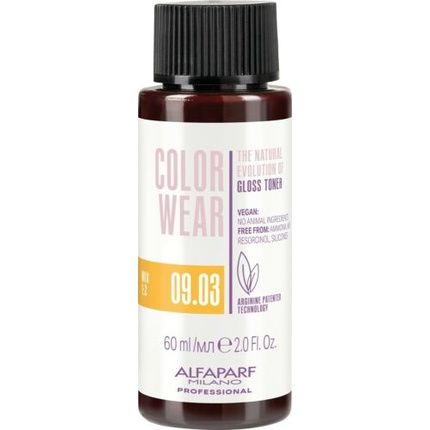 Alfaparf Milano Color Wear Gloss Toner 09.03 60Ml - Image 3