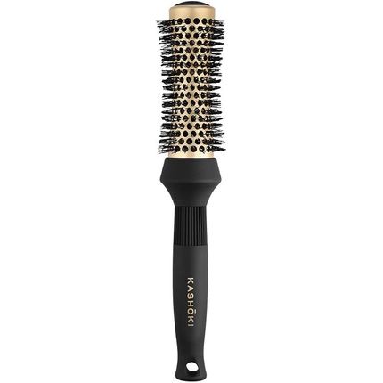 T4B Kashoki Hourglass Styling Brush Antistatic And Ionic Round Brush With Ceramic Coating 33Mm